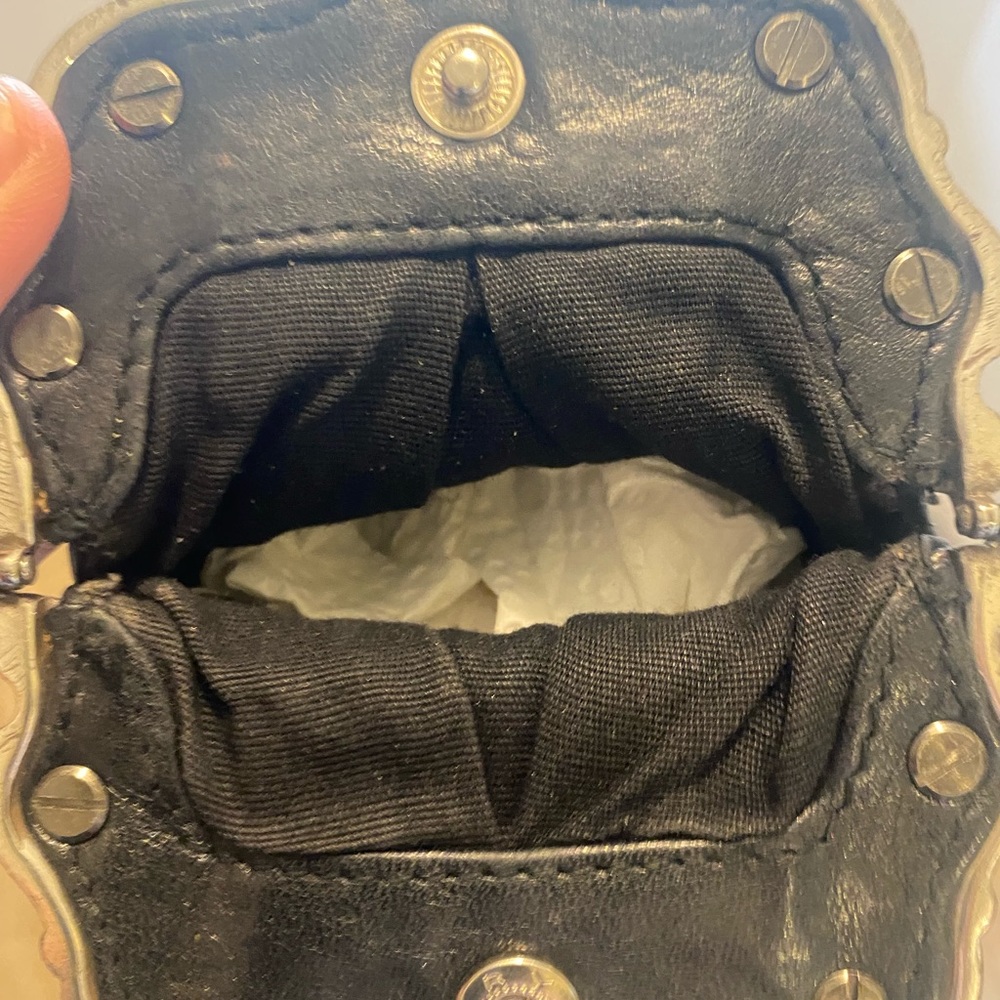 Vintage Brighton cross body black leather bag - Picture 4 of 4